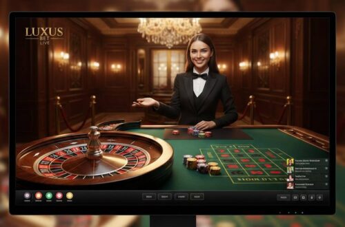 Antarmuka roulette online mewah di Win11bet dengan dealer live dan chip kemenangan di meja